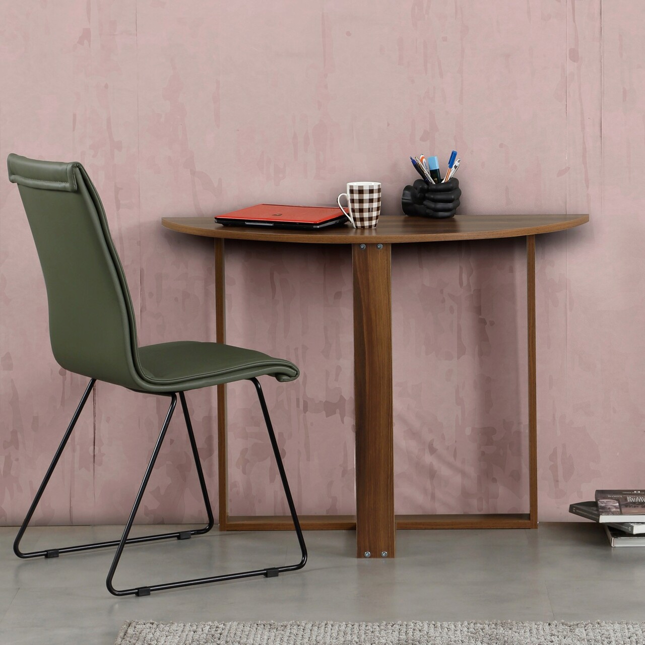 Birou, Hanah Home, Middle, 106x77x45 cm, Maro - imagine 6